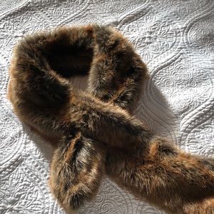 Restoration Hardware Luxe Faux Fur Scarf